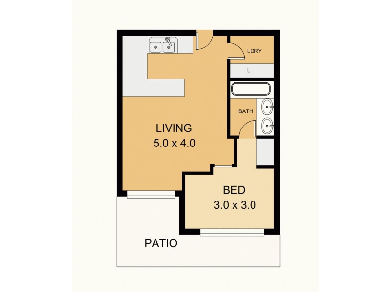 1211/12 Gregory Street, Westcourt QLD 4870 Floorplan
