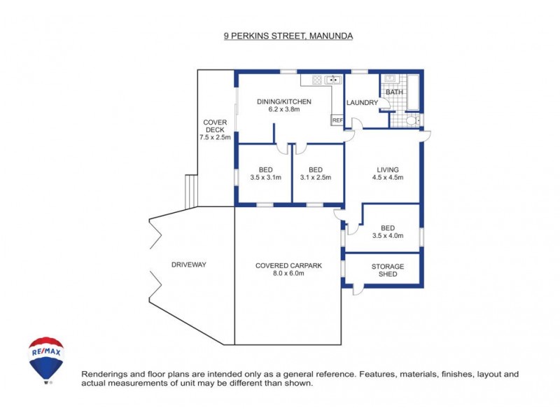 9 Perkins Street, Manoora QLD 4870 Floorplan