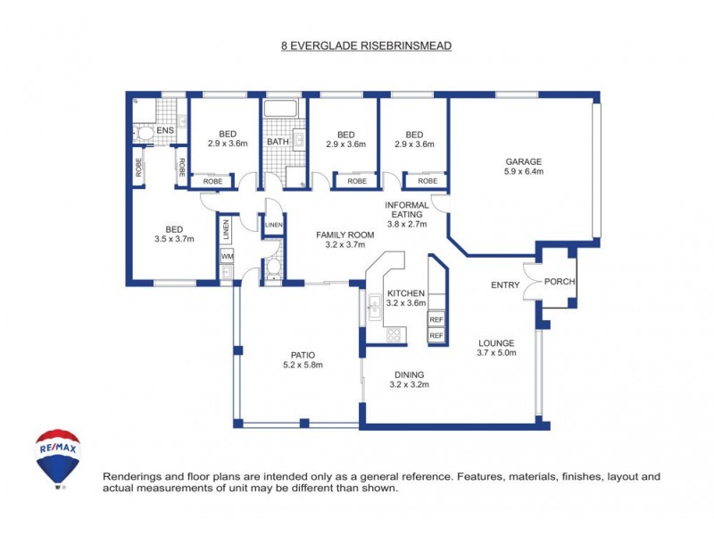 8 Everglade Rise, Brinsmead QLD 4870 Floorplan