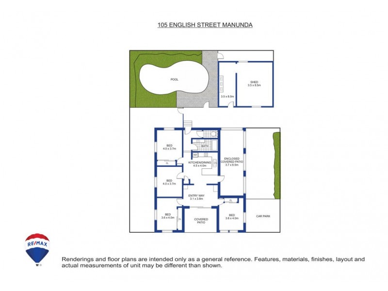 105 English Street, Manunda QLD 4870 Floorplan