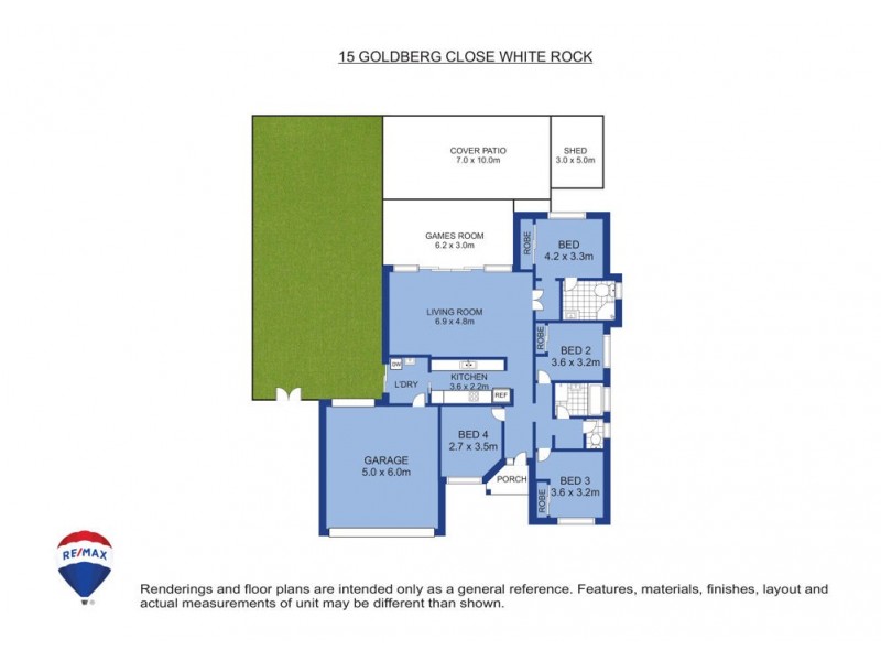 15 Goldberg Close, White Rock QLD 4868 Floorplan