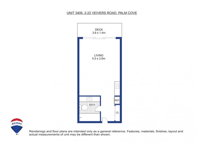 3406/2-22 Veivers Road, Palm Cove QLD 4879 Floorplan
