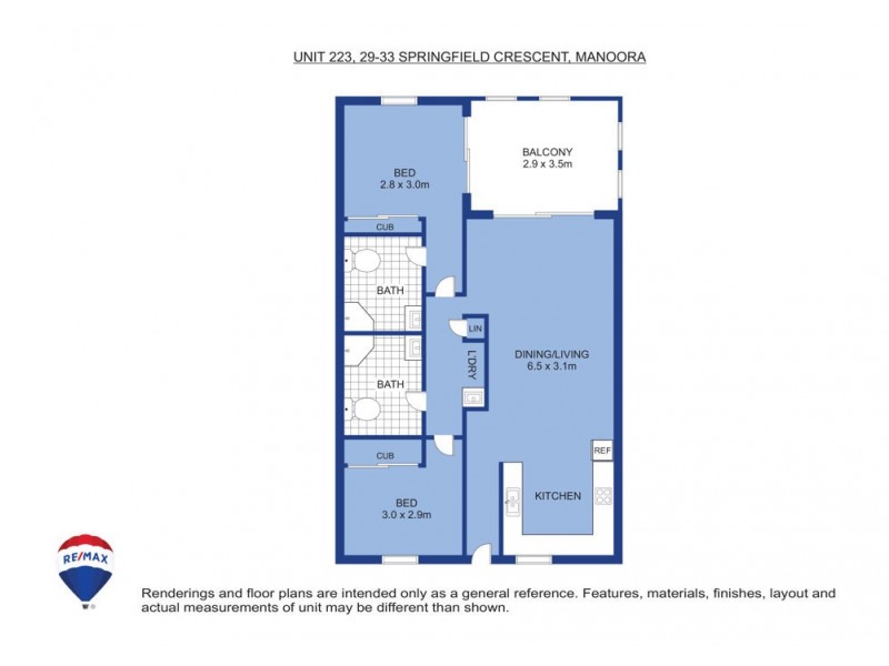 223/29-33 Springfield Crescent, Manoora QLD 4870 Floorplan