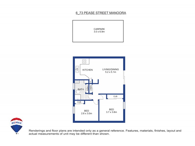 6/73-75 Pease Street, Manoora QLD 4870 Floorplan