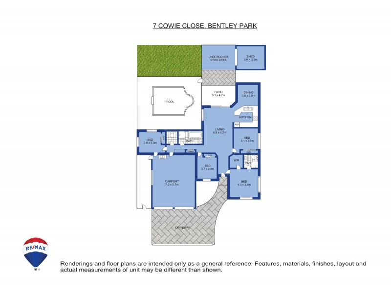 7 Cowie Place, Bentley Park QLD 4869 Floorplan