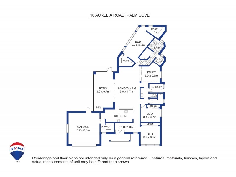 16 Aurelia Road, Palm Cove QLD 4879 Floorplan