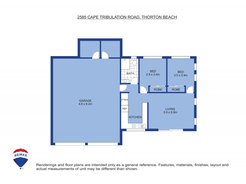 2585 Cape Tribulation Road, Thornton Beach QLD 4873 Floorplan