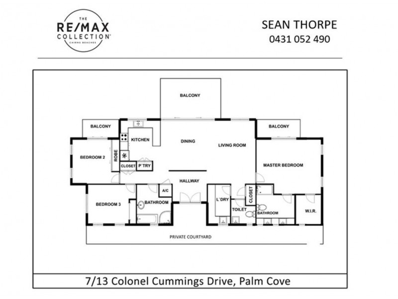 7/13 Colonel Cummings Drive, Palm Cove QLD 4879 Floorplan