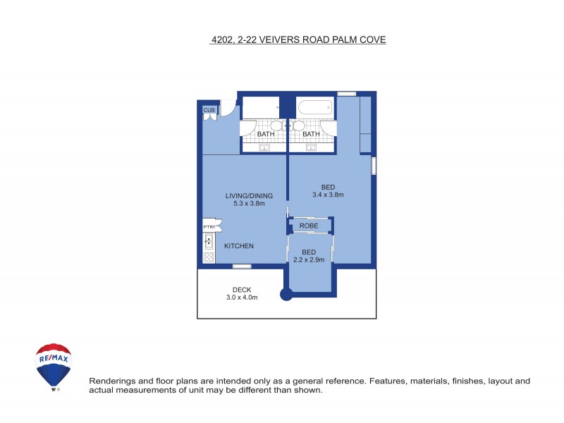 4202/2-22 Veivers Road, Palm Cove QLD 4879 Floorplan