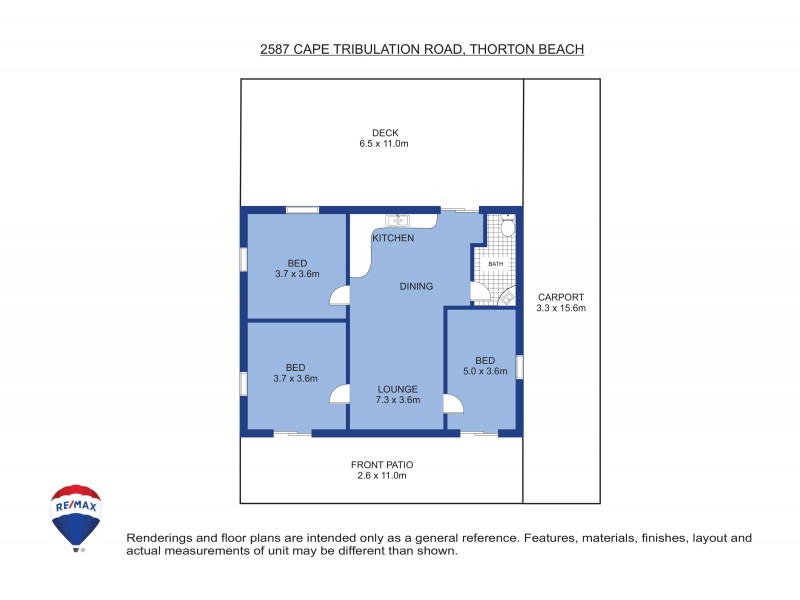 2587 Cape Tribulation Road, Thornton Beach QLD 4873 Floorplan
