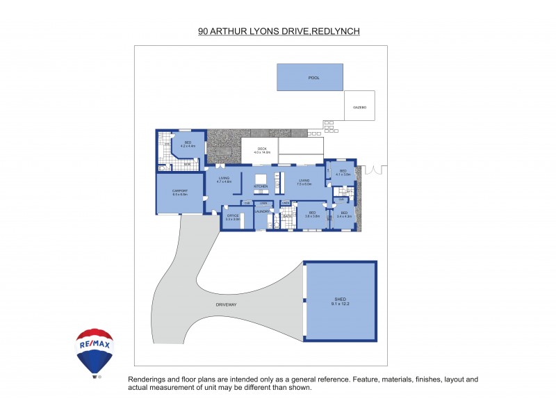 90 Arthur Lyons Drive, Redlynch QLD 4870 Floorplan