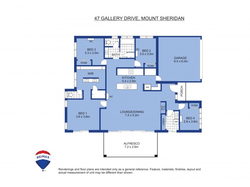 47 Gallery Drive, Mount Sheridan QLD 4868 Floorplan