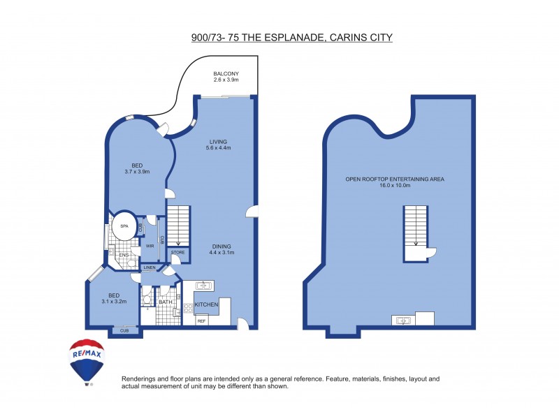 900/73-75 The Esplanade, Cairns City QLD 4870 Floorplan