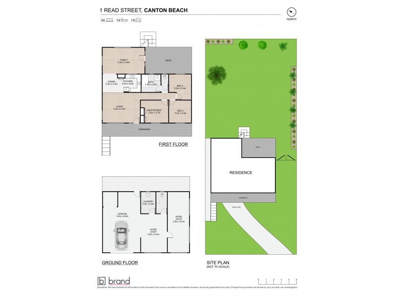 1 Read Street, Canton Beach NSW 2263 Floorplan