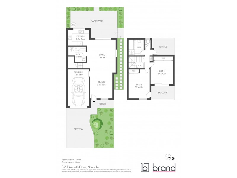 3/6 Elizabeth Drive, Noraville NSW 2263 Floorplan