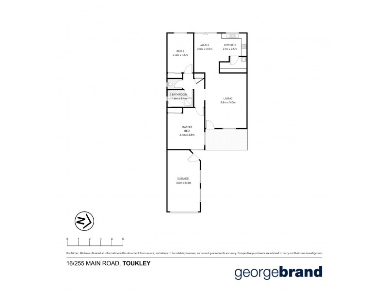 16/255 Main Road, Toukley NSW 2263 Floorplan