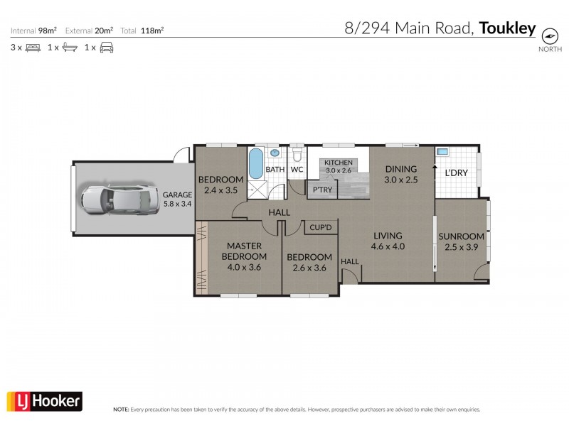 8/294 MAIN RD, Toukley NSW 2263 Floorplan