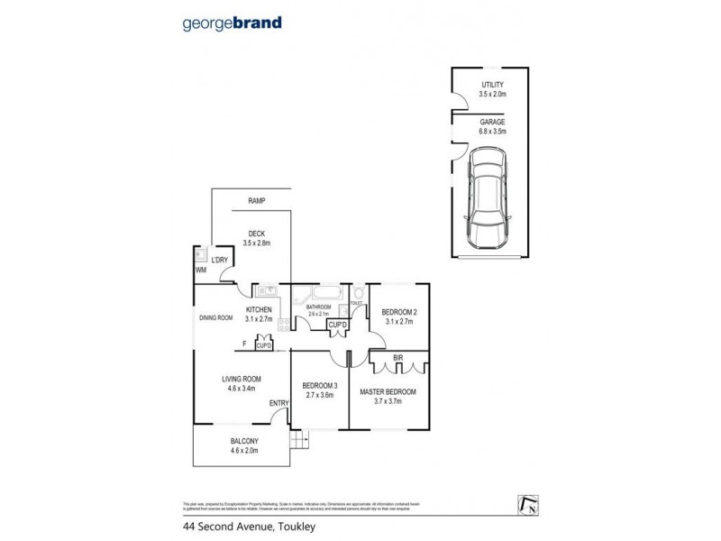 44 Second Ave, Toukley NSW 2263 Floorplan