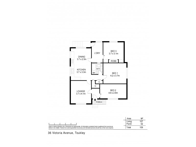 36 Victoria Avenue, Toukley NSW 2263 Floorplan