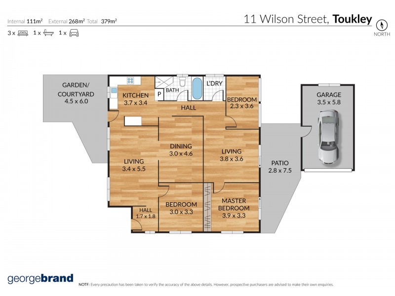 11 Wilson Street, Toukley NSW 2263 Floorplan