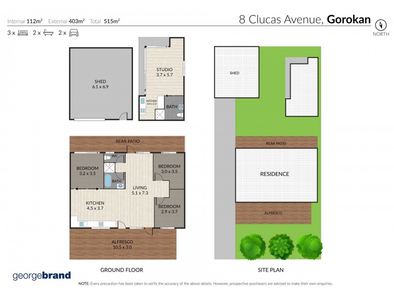 8 Clucas Avenue, Gorokan NSW 2263 Floorplan
