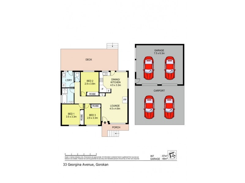 33 Georgina Ave, Gorokan NSW 2263 Floorplan