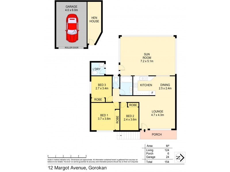 12 Margot Avenue, Gorokan NSW 2263 Floorplan