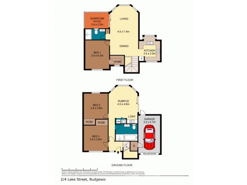 2/2-4 Lake Street, Budgewoi NSW 2262 Floorplan