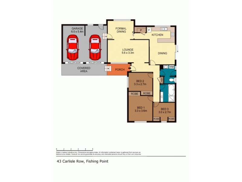 43 Carlisle Row, Fishing Point NSW 2283 Floorplan
