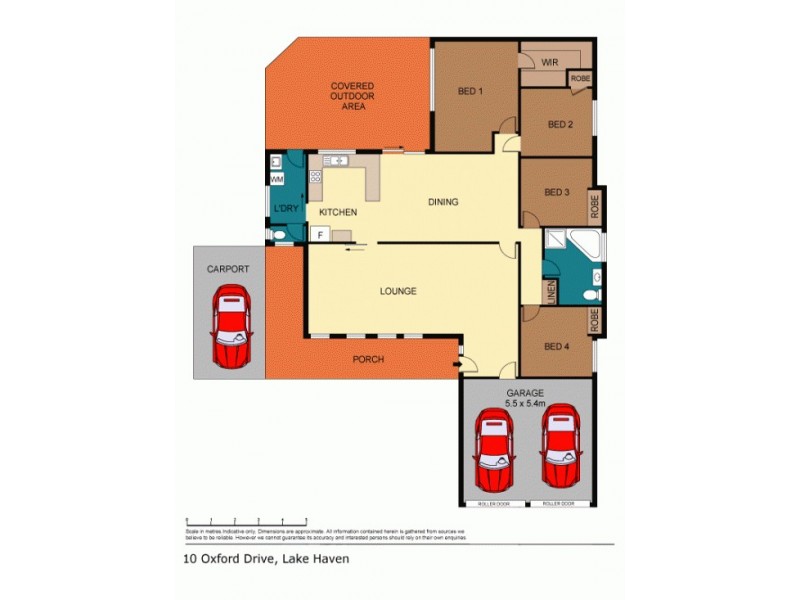 10 Oxford Drive, Lake Haven NSW 2263 Floorplan