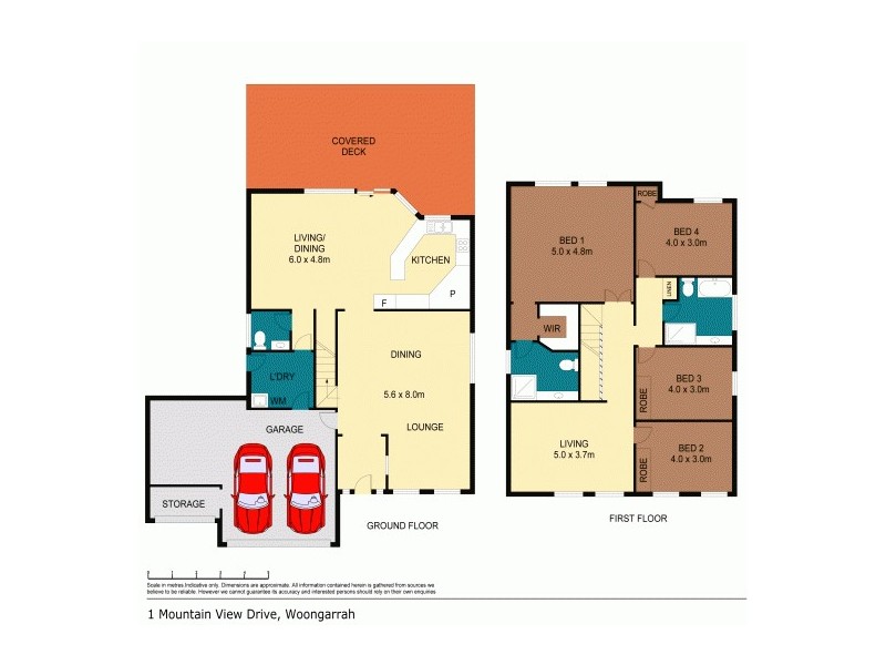 1 Mountain View Drive, Woongarrah NSW 2259 Floorplan