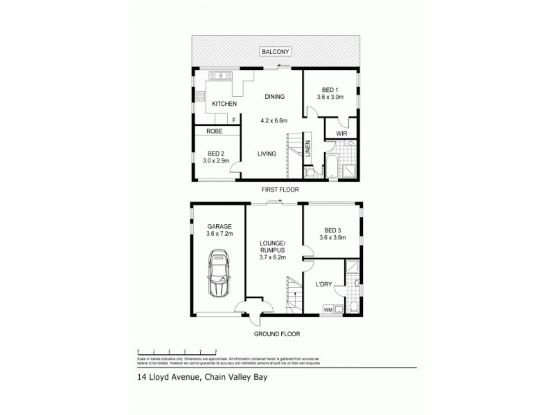 14 Lloyd Avenue, Chain Valley Bay NSW 2259 Floorplan