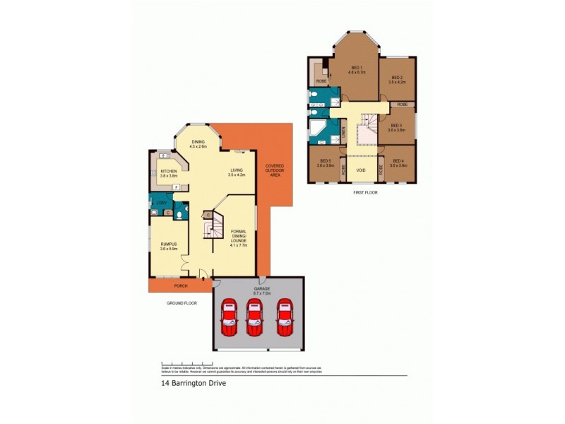 14 Barrington Drive, Woongarrah NSW 2259 Floorplan