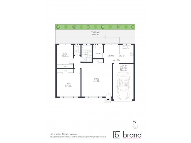 2/1-3 Athol Street, Toukley NSW 2263 Floorplan