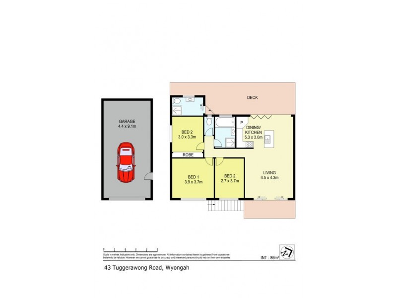 43 Tuggerawong Road, Wyongah NSW 2259 Floorplan