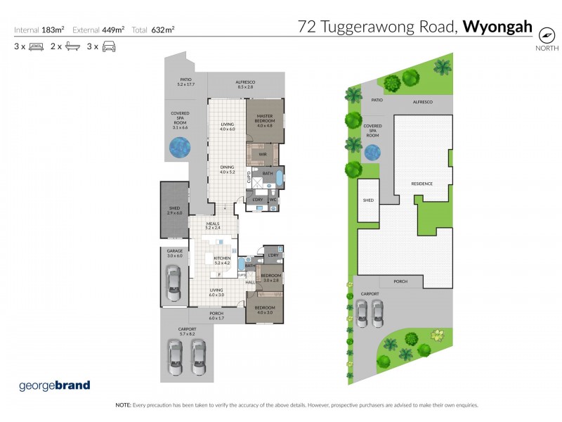 72 Tuggerawong Road, Wyongah NSW 2259 Floorplan