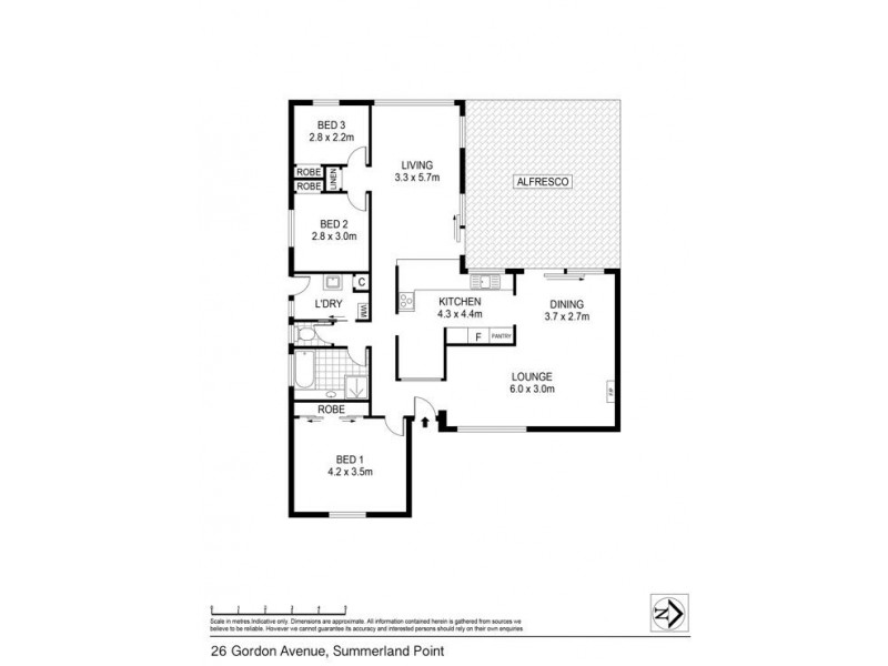 26 Gordon Avenue, Summerland Point NSW 2259 Floorplan