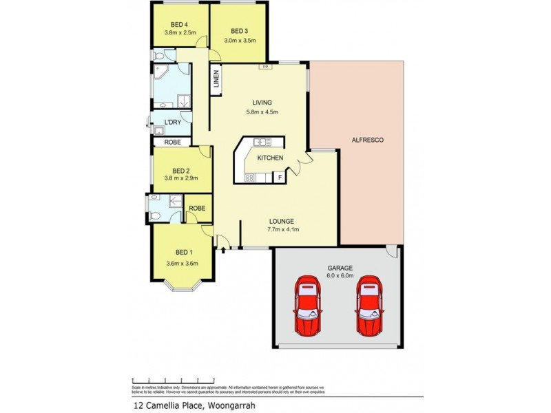 12 Camellia Place, Woongarrah NSW 2259 Floorplan