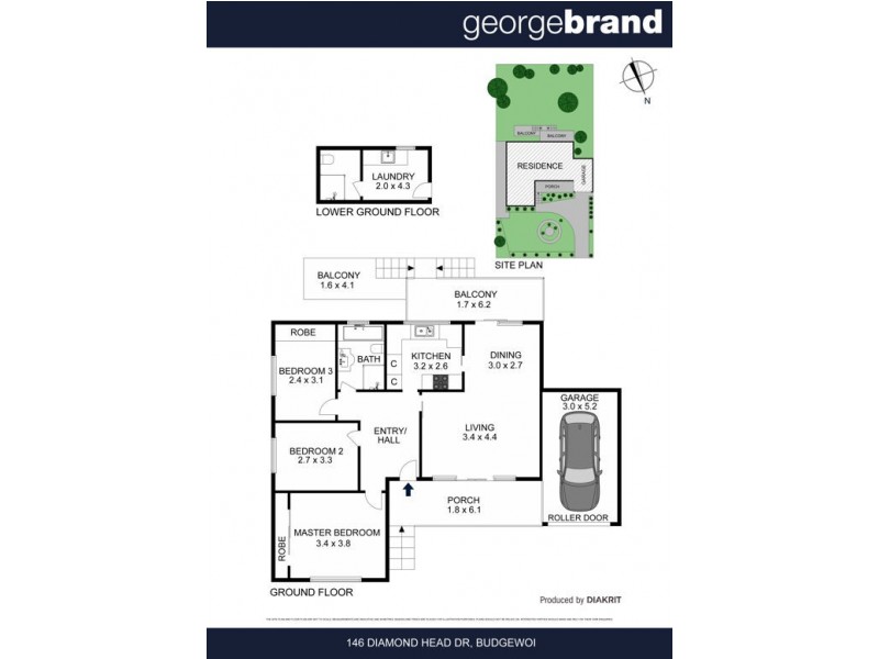 146 Diamond Head Dr, Budgewoi NSW 2262 Floorplan
