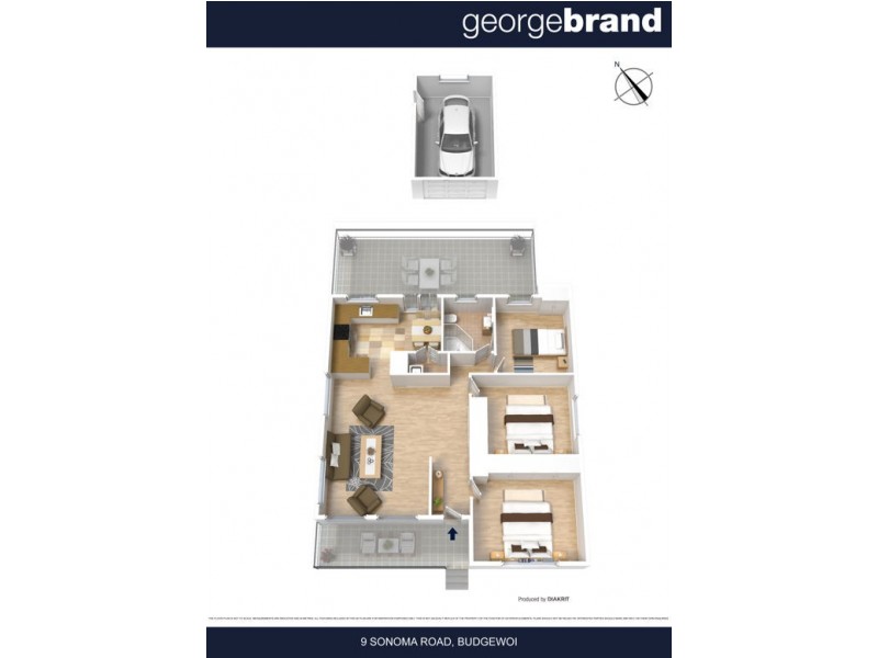 9 Sonoma Road, Budgewoi NSW 2262 Floorplan