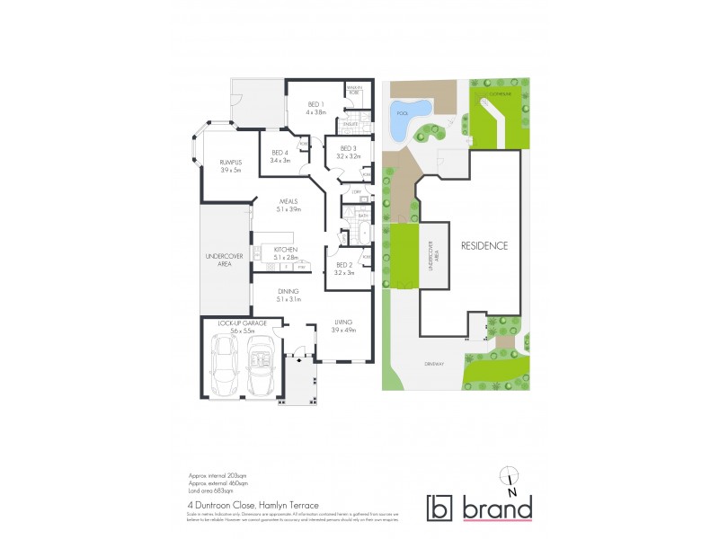 4 Duntroon Close, Hamlyn Terrace NSW 2259 Floorplan