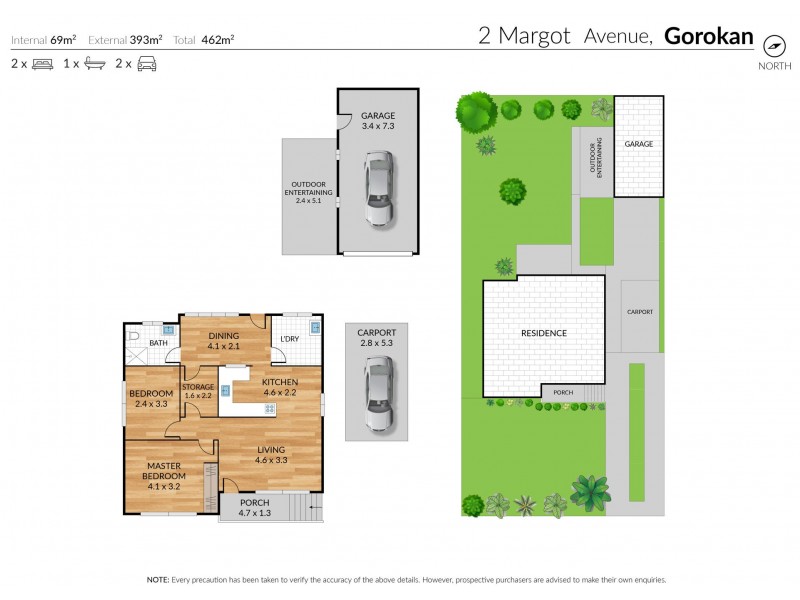 2 Margot Avenue, Gorokan NSW 2263 Floorplan