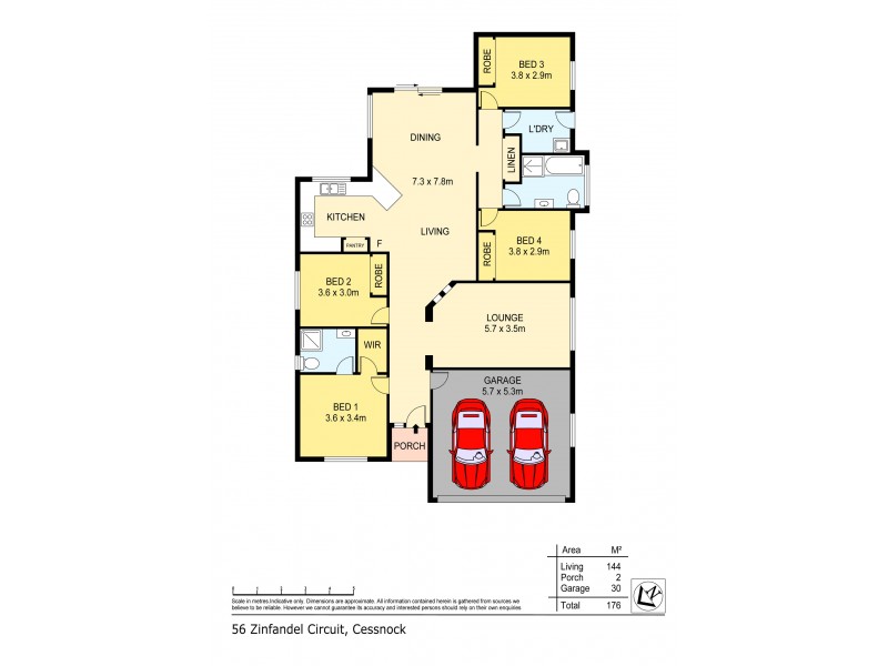 56 Zinfandel Circuit, Cessnock NSW 2325 Floorplan