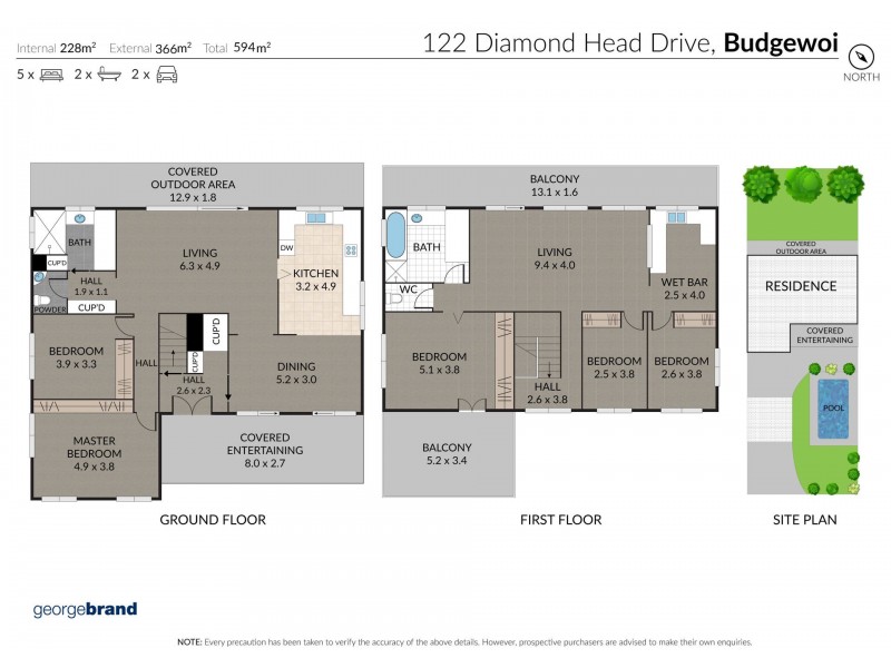 122 Diamond Head Drive, Budgewoi NSW 2262 Floorplan