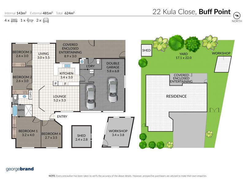 22 Kula Close, Buff Point NSW 2262 Floorplan