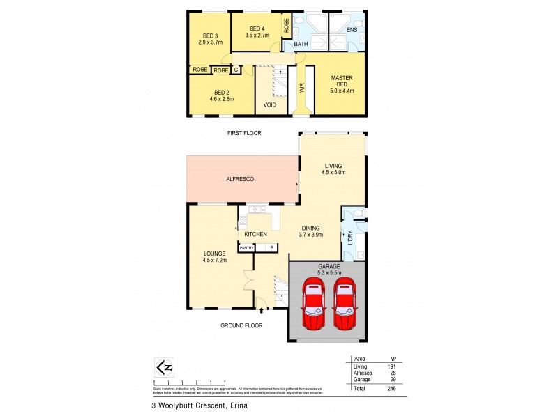 3 Woolybutt Crescent, Erina NSW 2250 Floorplan
