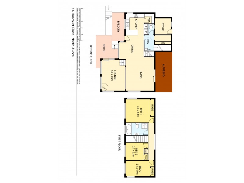 14 Harcourt Place, North Avoca NSW 2260 Floorplan