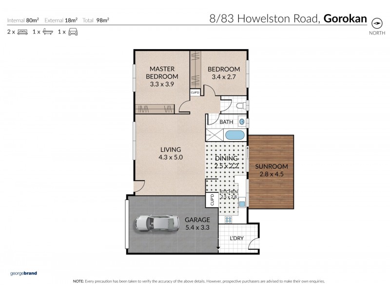 8/83 Howelston Road, Gorokan NSW 2263 Floorplan