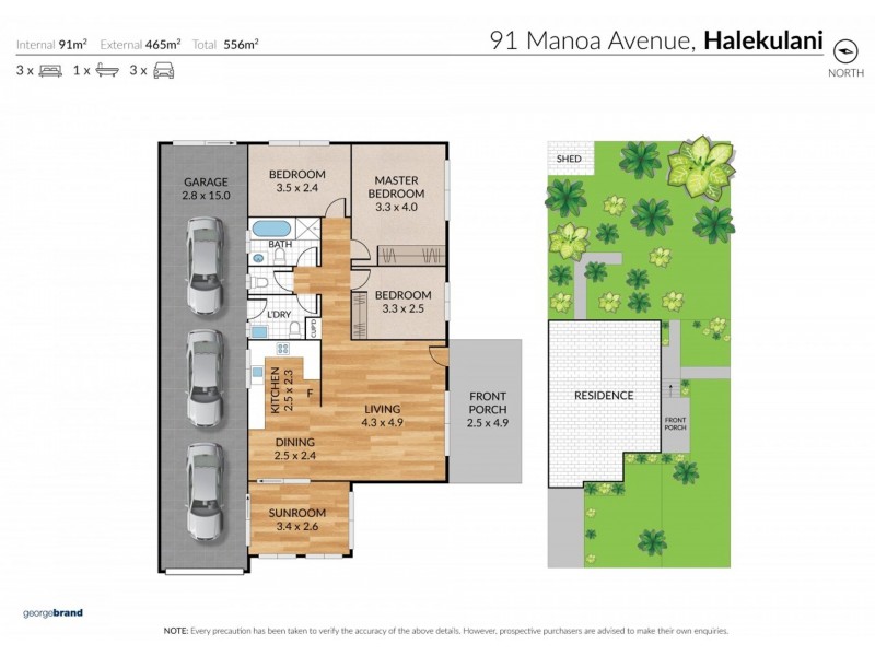 91 Manoa Road, Halekulani NSW 2262 Floorplan