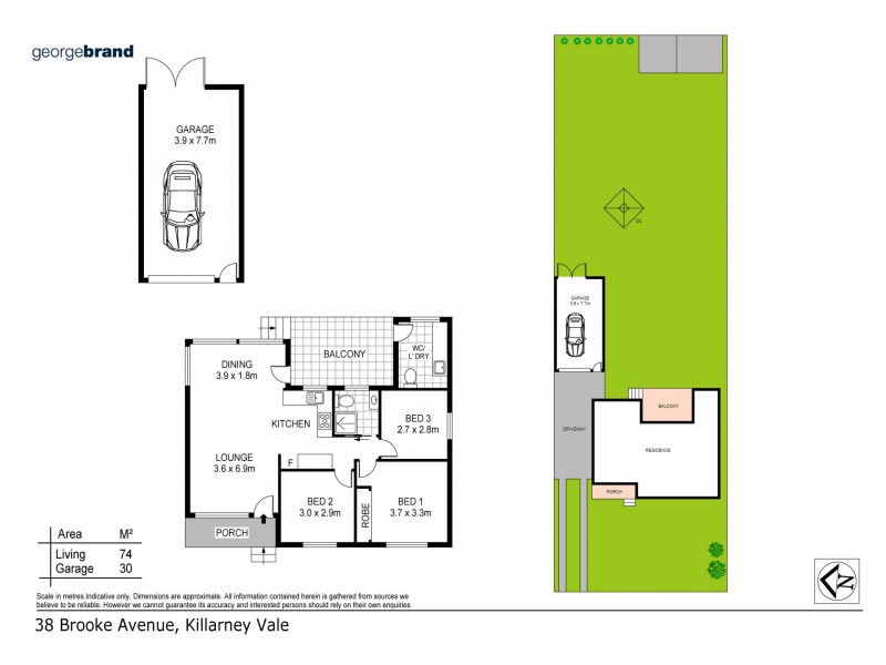 38 Brooke Avenue, Killarney Vale NSW 2261 Floorplan